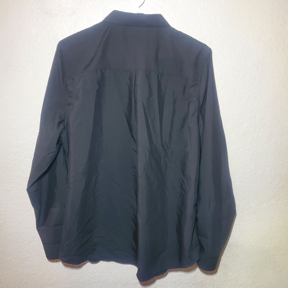 Womans Black Button-Up Shirt XL - Picture 5 of 7